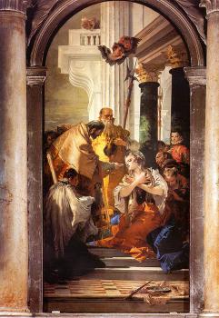 Giovanni Battista Tiepolo : The Last Communion of St. Lucy,